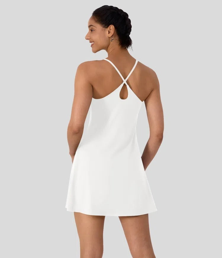 🔥70% OFF | Plush Backless Active Dress – Easy Peezy UPF50+ 👗 Multiple Colors!