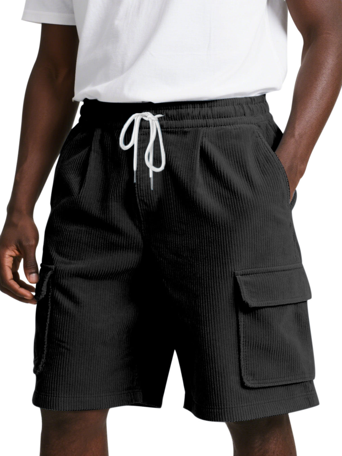 Men's Everyday Corduroy Pocket Comfort Casual Shorts
