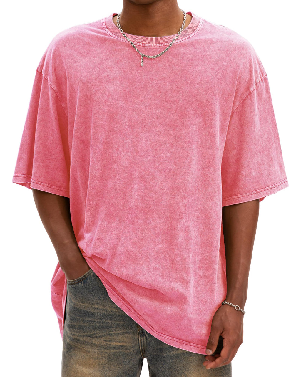 Men's Overized Acid Wash Tees