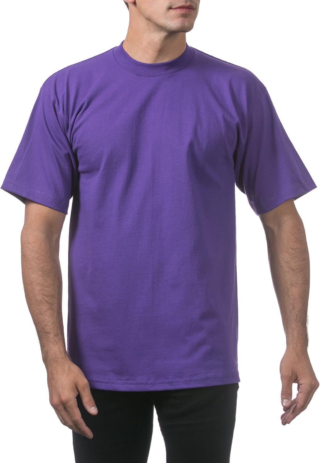 Men's Heavyweight Cotton Short Sleeve Crew Neck T-Shirt