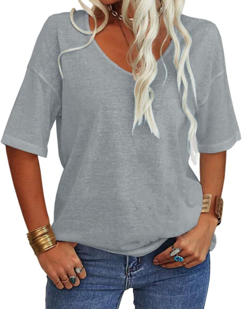 🔥Spring Sale 🔥- Spring Casual Half Sleeve T-shirt Basic Tops (Multiple Colors)