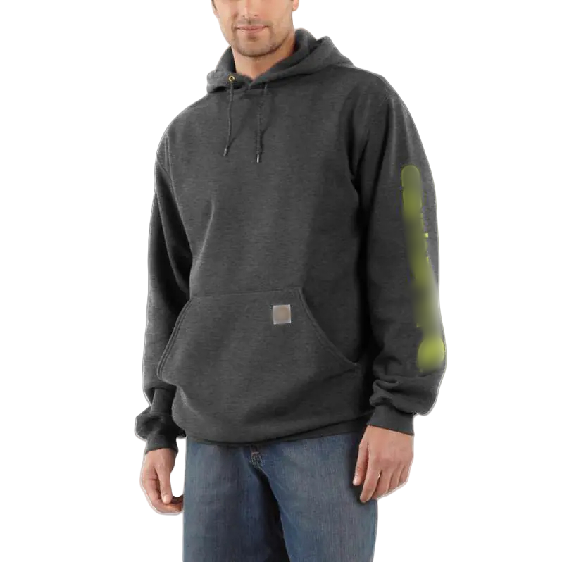 🔥Last Day Promotion!Men's Midweight Signature Sleeve Logo Hooded Sweatshirt