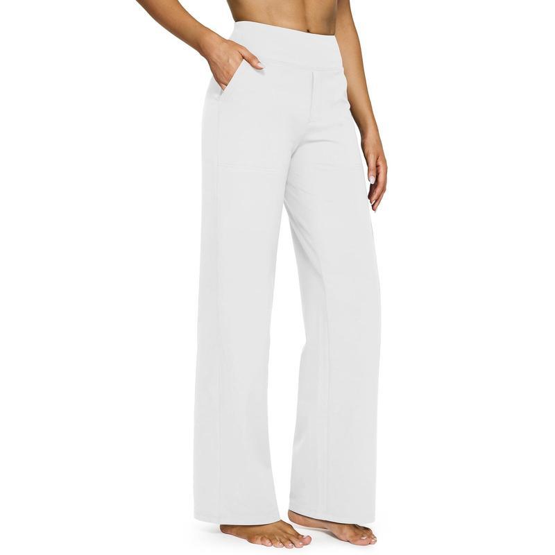 Loose High-Waist Business Casual Pants with Pockets- Perfect for yoga and casual outings