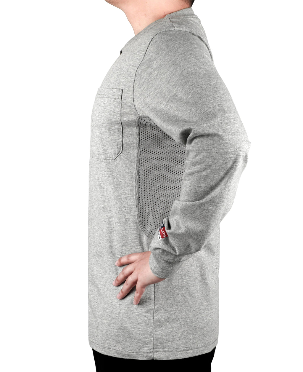 Buttonless/Button Pullover T-Shirts/Breathable Vented Design