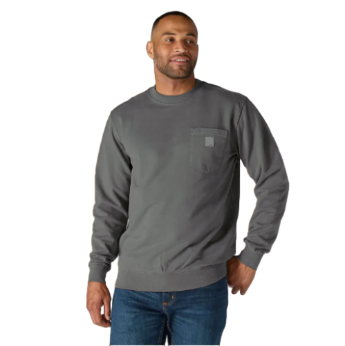 Men's crewneck sweatshirt – Loose Fit, Durable Cotton, Pocket Tee (Big & Tall Sizes Available)