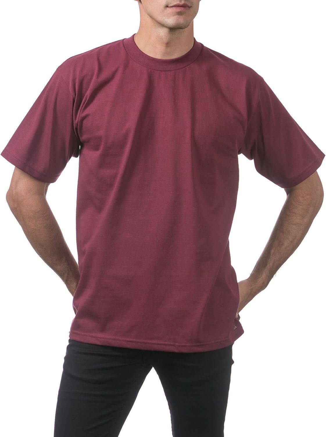 Men's Heavyweight Cotton Short Sleeve Crew Neck T-Shirt