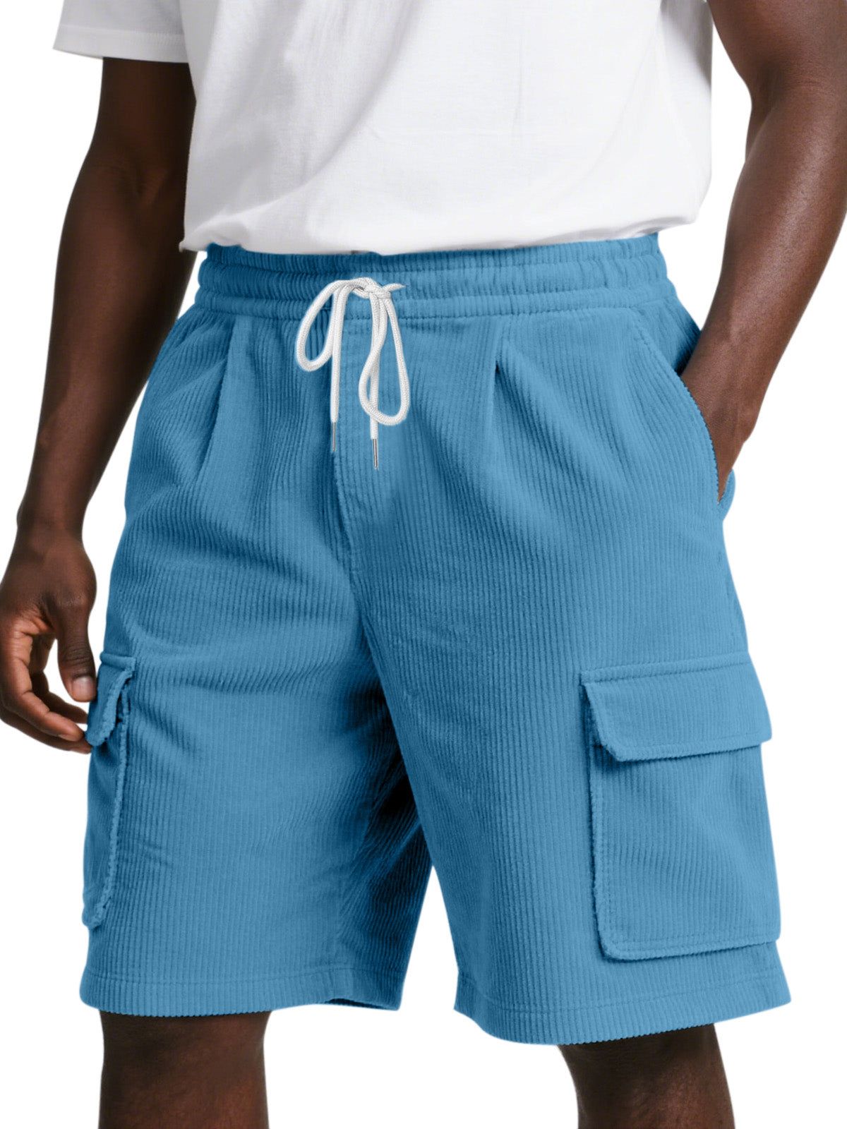 Men's Everyday Corduroy Pocket Comfort Casual Shorts
