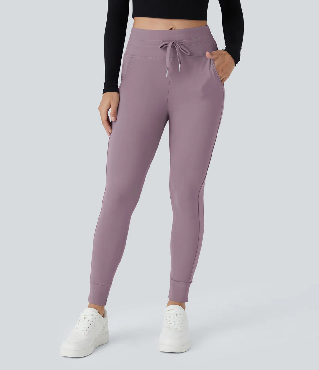 Women's High Waisted Yoga Pants with Pockets Stretchy Casual Sports Trousers