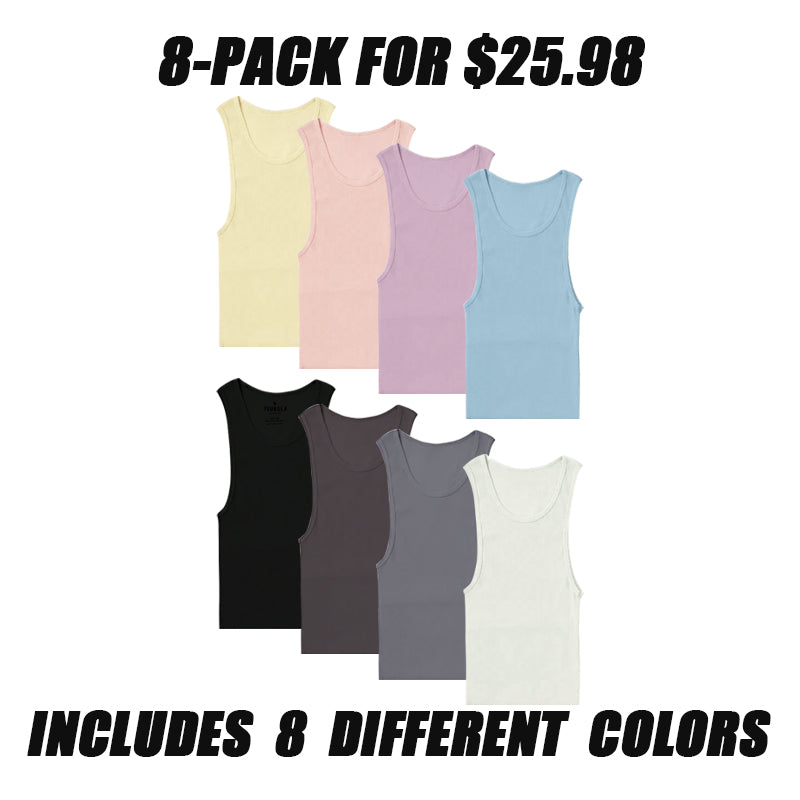 Cotton Spandex 340gsm Sleeveless Shirt Classic Vest Men Shirt Classic Design Fitness Wear Sportswear