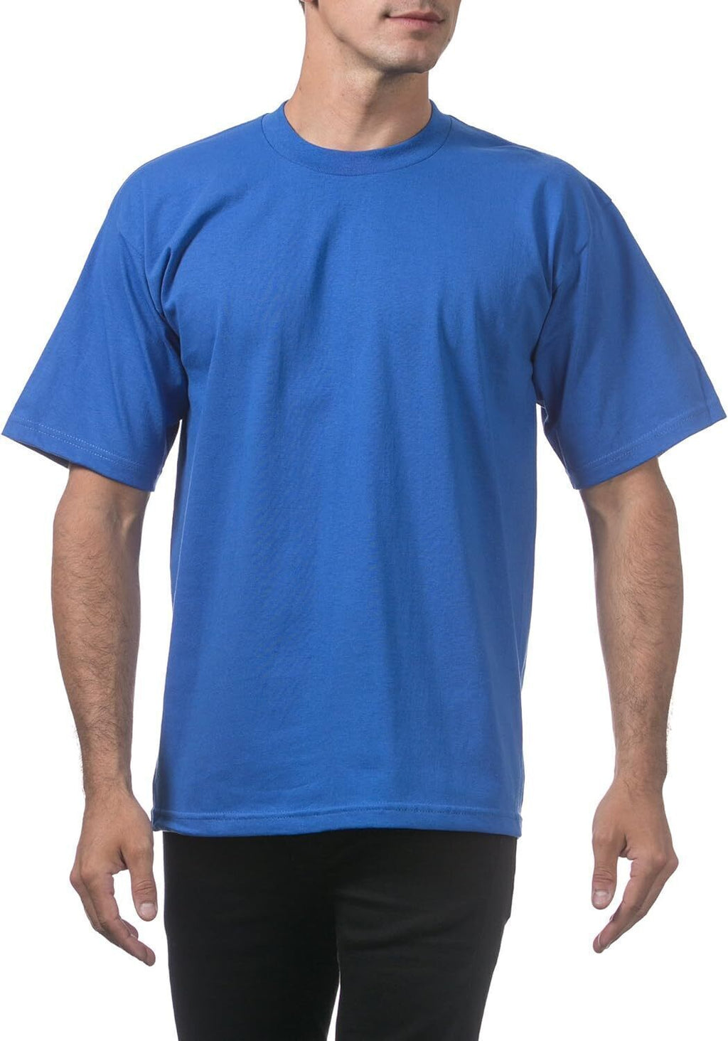 Men's Heavyweight Cotton Short Sleeve Crew Neck T-Shirt