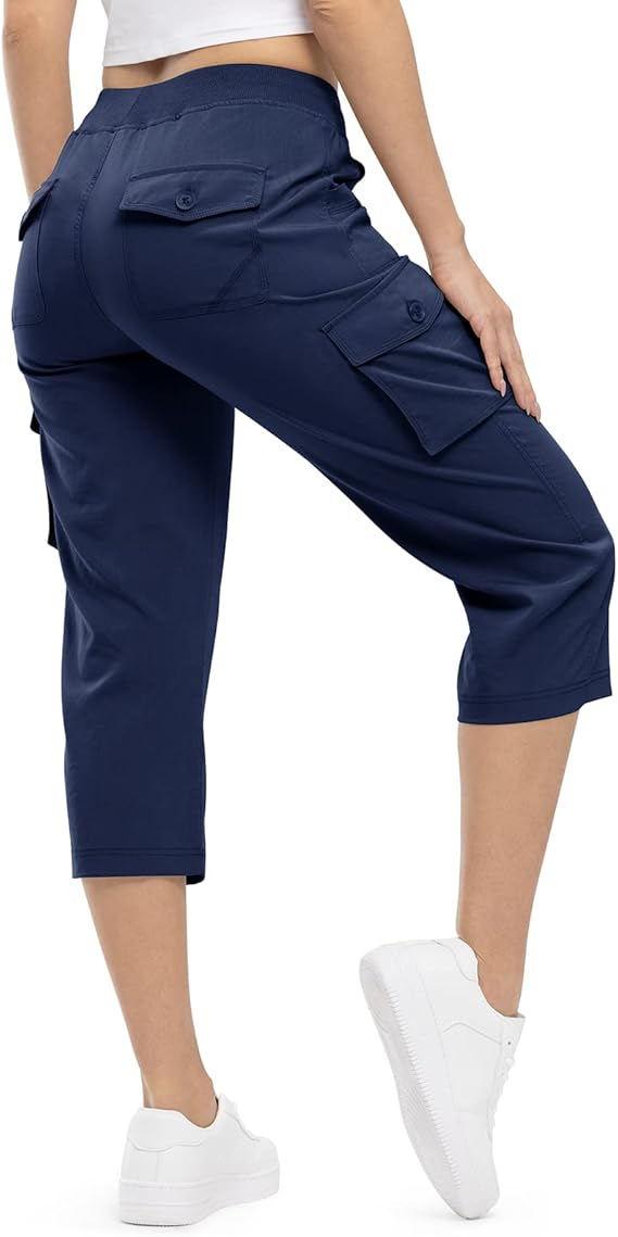 ⚡FINAL SALE⚡-Multi-Pocket Capri Cargo Pants
