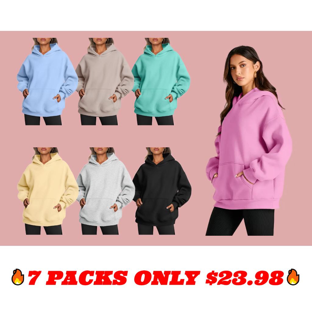 Womens Oversized Hoodies Fleece Sweatshirts Long Sleeve Sweaters Pullover Fall Clothes with Pocket Springtok