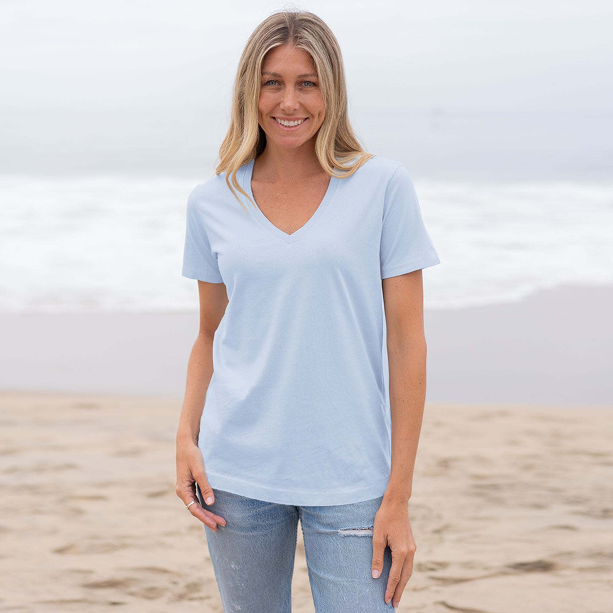 🔥Last day promotion!Womens 9 Pack T-Shirts Basic Short Sleeve V Neck Tops