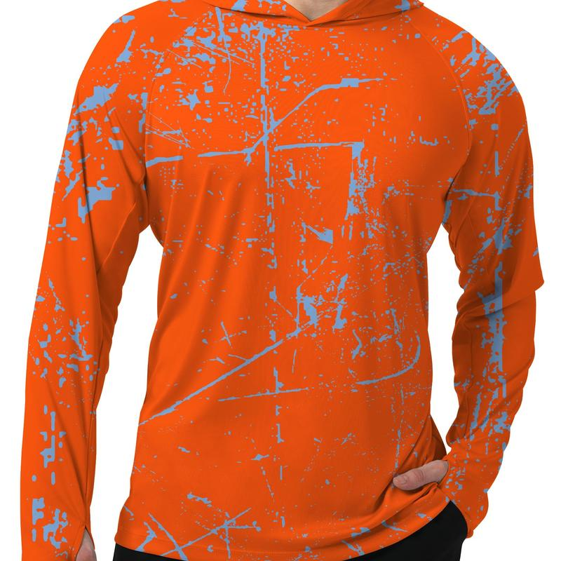 Men's UPF 50+ Sun Protection Hoodie Shirt Long Sleeve SPF Fishing Outdoor UV Hiking Lightweight Shirts