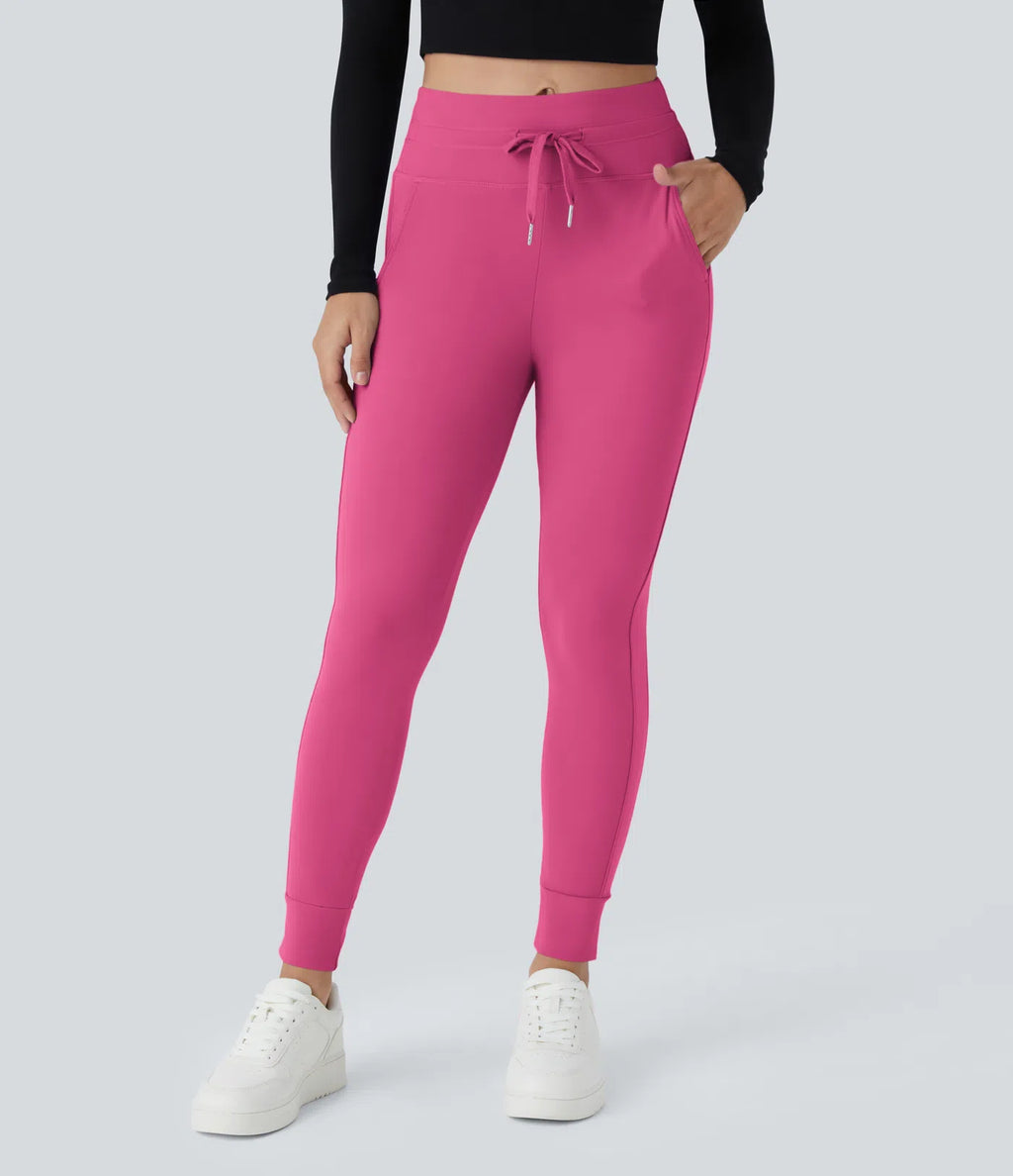 Women's High Waisted Yoga Pants with Pockets Stretchy Casual Sports Trousers