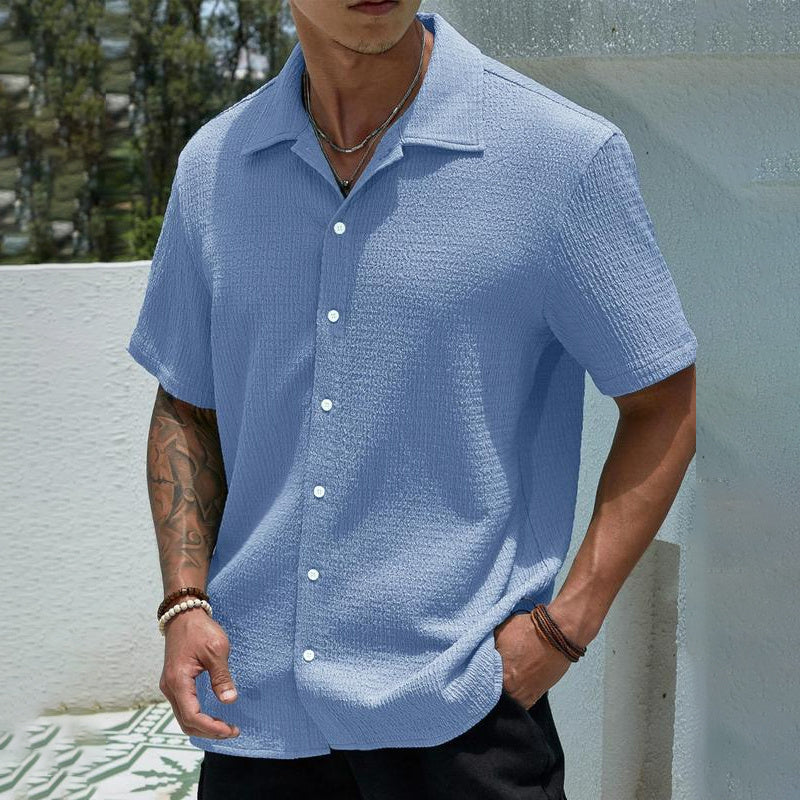 Men's Textured Knit Shirt