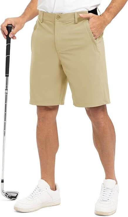 Men's Golf Work Shorts Stretch Waistband Dry Fit