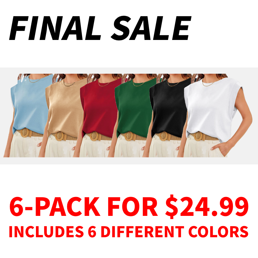 ⚡FINAL SALE⚡- Solid Color Blouse with a Crew Neck and Cap Sleeves