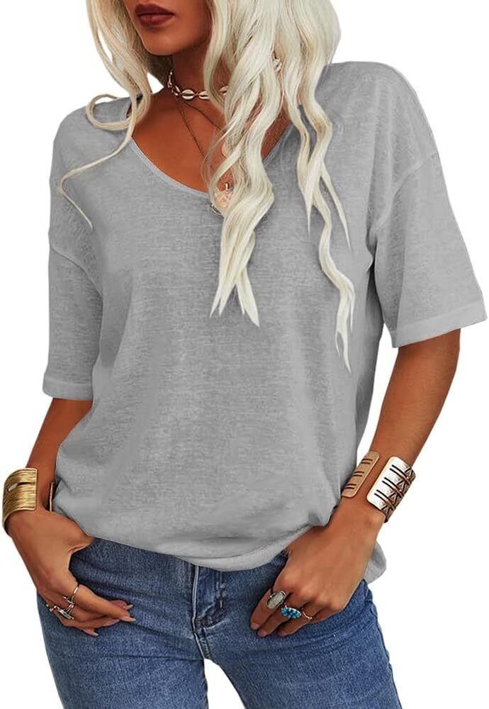 🔥Spring Sale 🔥- Spring Casual Half Sleeve T-shirt Basic Tops (Multiple Colors)